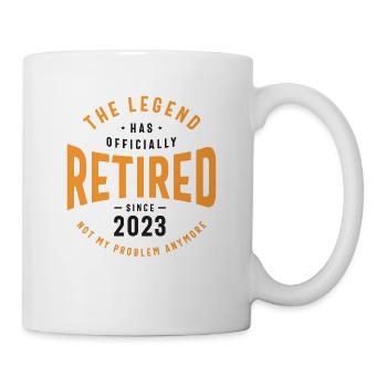 The Legend Has Officially Retired Funny Retirement - Mug - white - Right