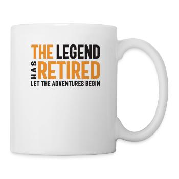 The Legend Has Retired Let The Adventures Begin - Mug - white - Right