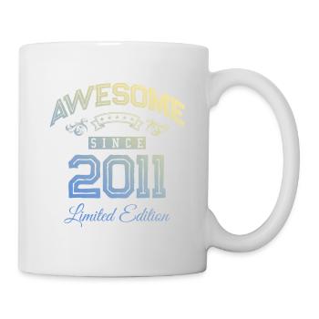 2011 awesome since - Tasse - Weiß - Rechts
