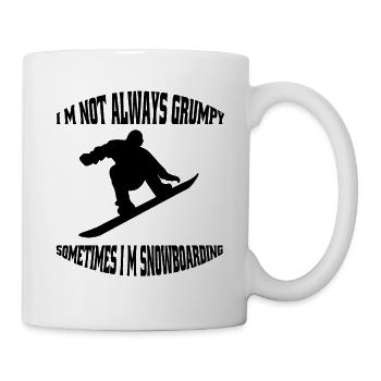 Snowboard slogan winter sports snowboarders - Mug - white - Right