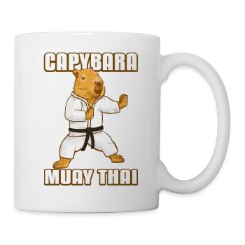 Muay Thai Capybara - Tasse - Weiß - Rechts