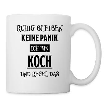 Koch Lustig Spruch Beruf Gastronomie Koch Geschenk - Tasse - Weiß - Rechts