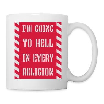 Aller en enfer - Mug blanc - blanc - Droite