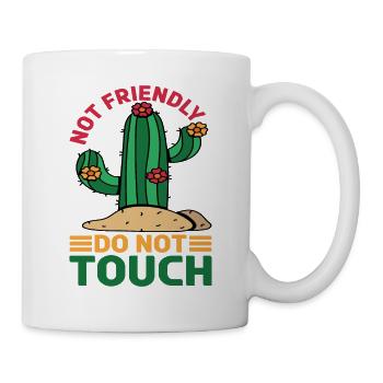 Pas amical, ne touchez pas 13 - Mug blanc - blanc - Droite