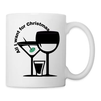 Frohe Weihnachten - Tasse - Weiß - Rechts