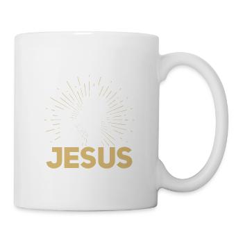My Guide Dog & Jesus That's All I Need Cane Blindn - Tasse - Weiß - Rechts