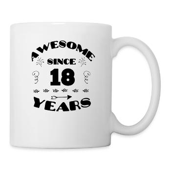 Awesome for 18 years gifts for 18. - Mug - white - Right