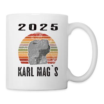 Karl Mag's - Retro Vintage Karl Marx Monument - Tasse - Weiß - Rechts