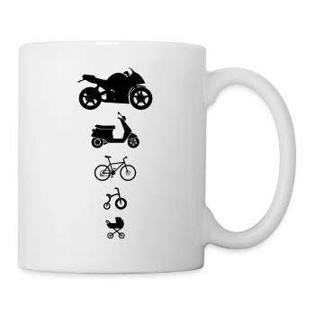 Moto Chopper Enduro Motocross Motard Moto - Mug blanc - blanc - Droite