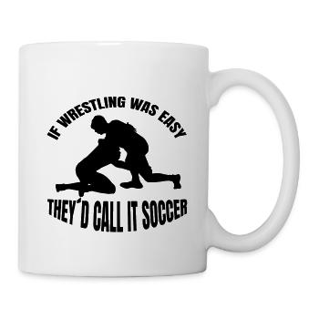Wrestling Geschenk Ringer lustige Spruch Ringen - Tasse - Weiß - Rechts