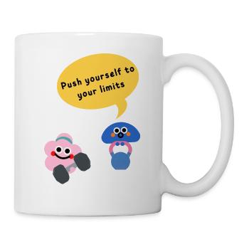 Thème de formation amusant infantile. - Mug blanc - blanc - Droite