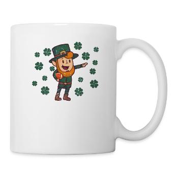 Leprechaun Football américain Saint-Patrick - Mug blanc - blanc - Droite