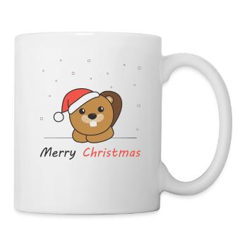 Beaver Christmas Snow Winter Animals Beaver - Mug - white - Right