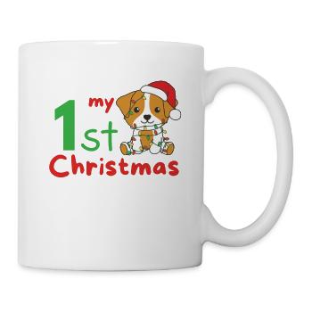 Jack Russell Christmas Dogs my 1st Christmas - Mug - white - Right