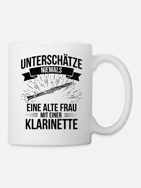 Klarinette Klarinettenspieler Klarinettist - Tasse - Weiß