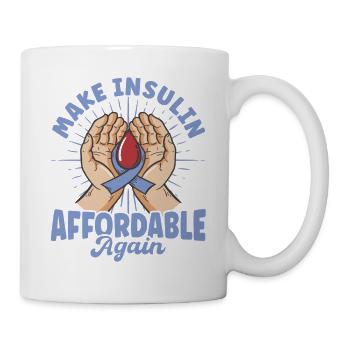 Diabetes Monat Diabetes Bewusstsein Jugendlicher D - Tasse - Weiß - Rechts
