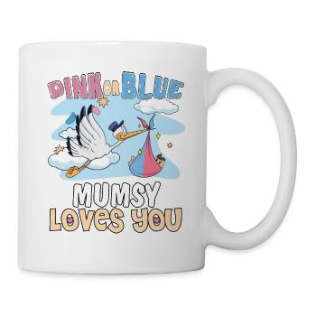 Pink or Blue Mumsy t’aime la meilleure maman de tous les temps - Mug blanc - blanc - Droite