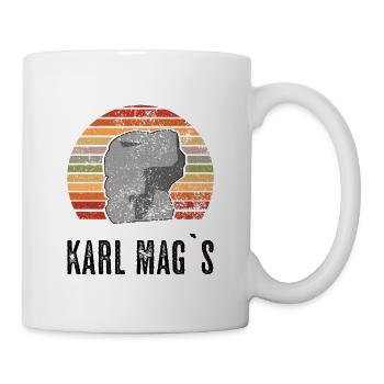 Karl Mag's - Retro Vintage Karl Marx Monument - Tasse - Weiß - Rechts