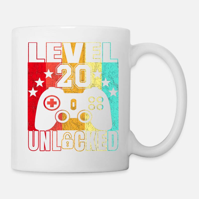 20 Jahre Geburtstagsshirt Zocker Gamer 20. - Mug - white
