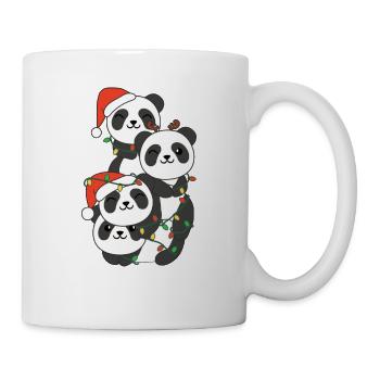 Panda Arbre de Noël Animaux de Noël Pandas - Mug blanc - blanc - Droite