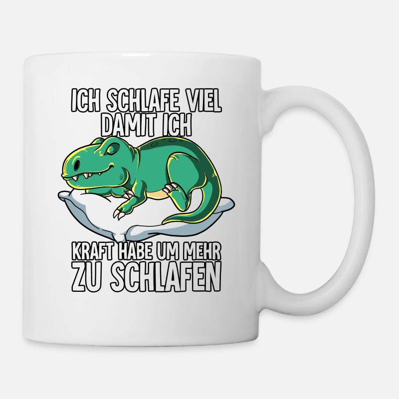Ich Schlafe T-rex - Tasse - Weiß