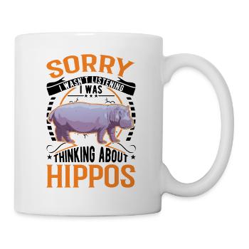 Hippo Cadeau Hippo Hippo Hippo - Mug blanc - blanc - Droite