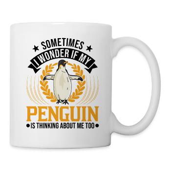 Pinguin Penguin Kaiserpinguin Gelbaugenpinguin - Tasse - Weiß - Rechts