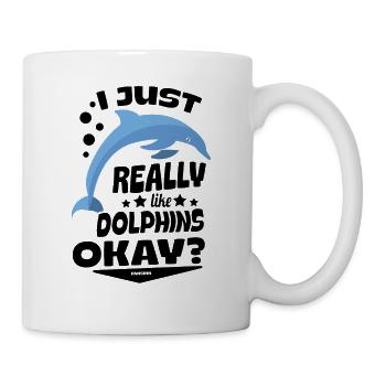 Delfin - Tasse - Weiß - Rechts