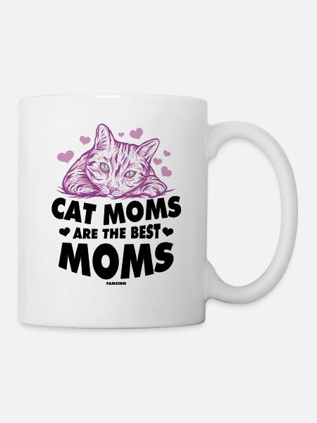 Katzenmama - Tasse - Weiß