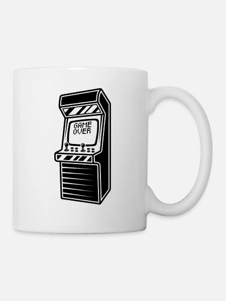 Arcade-Spiele Gamer - Tasse - Weiß