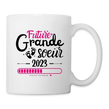 Future Grande Soeur 2023 Cadeau Annonce Grossessee - Mug blanc - blanc - Droite