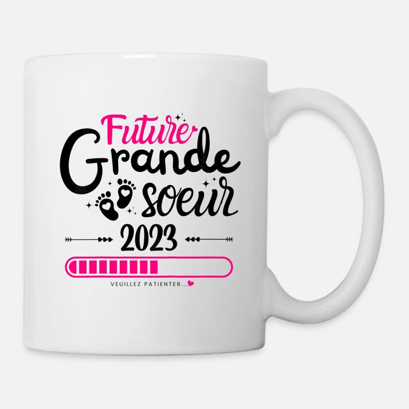Future Grande Soeur 2023 Cadeau Annonce Grossessee - Mug blanc - blanc