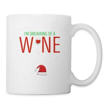 I'm Dreaming Of A Wine Christmas Retro Funny - Mug - white - Right