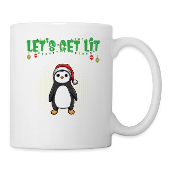 Let's Get Lit Advent Season Christmas Party X-Mas - Mug - white - Right