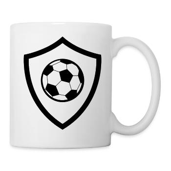 Fußball Soccer - Tasse - Weiß - Rechts