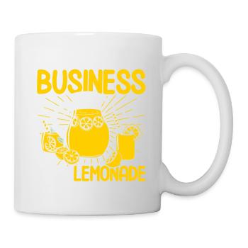 Limonadenstand Zitronensaft Limonade Geschäft - Tasse - Weiß - Rechts