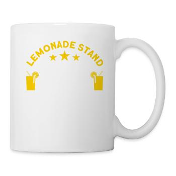 Limonadenstand Zitronensaft Limonade Geschäft - Tasse - Weiß - Rechts