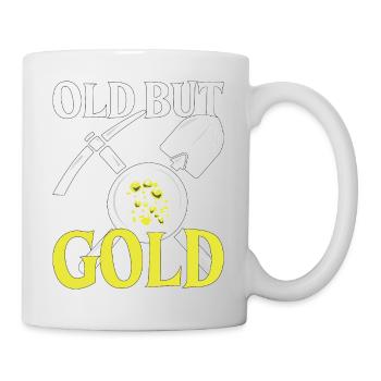 Les chercheurs d’or sondent le cadeau d’orpaillage - Mug blanc - blanc - Droite