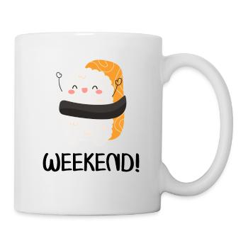 Weekend! - Funny Cute Sushi - Mug - white - Right