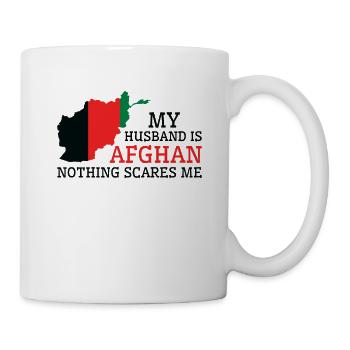 Nothing Scares Me Afghan Husband Afghanistan - Mug - white - Right