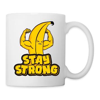 Banane und sport - Tasse - Weiß - Rechts