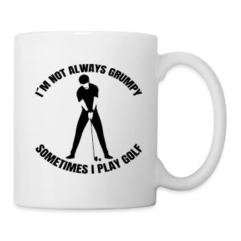 Golf Quote Golf Club Golf Ball Golfer - Mug - white - Right