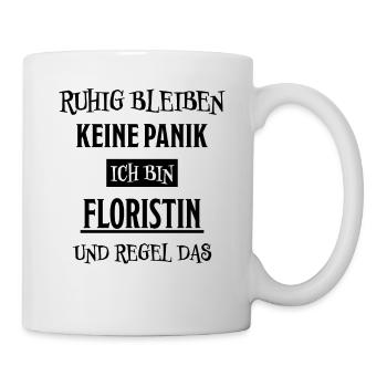 Floristin Witz Spruch Floristik Floristin Geschenk - Tasse - Weiß - Rechts
