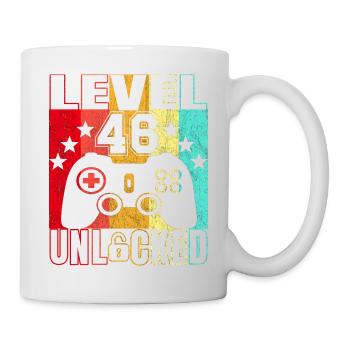 46 years birthday shirt gamer gamer 46. - Mug - white - Right