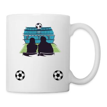 Fussballer Fussball Mama Mutter Fußball - Tasse - Weiß - Rechts