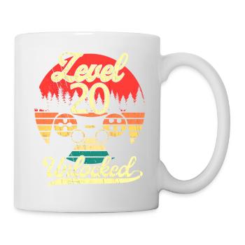 Level 20 Unlocked Men Birthday Level 20 - Mug - white - Right