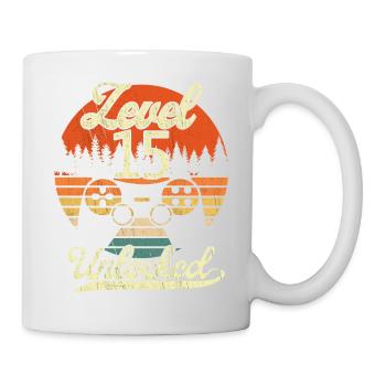 Level 15 Unlocked Men Gamer 15 Birthday Gamer - Mug - white - Right