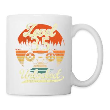 Level 35 Unlocked Men Gamer 35 Birthday Gamer - Mug - white - Right