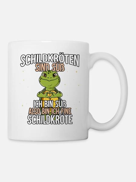 Schildkröten Sind Süß Schildkröte - Tasse - Weiß