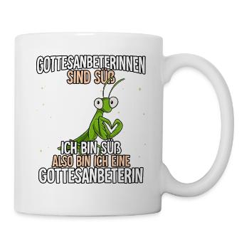 Gottesanbeterinnen Sind Süß Gottesanbeterin - Tasse - Weiß - Rechts